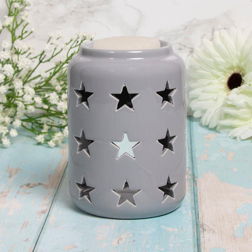 Desire Stars Grey Ceramic Wax Melt Warmer Extra Image 1